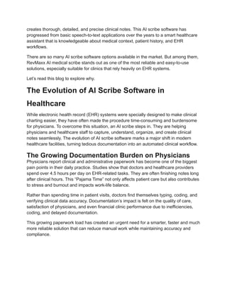 RevMaxx_ The Best AI Scribe Software for EHR Integration.pdf