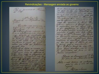 Reivindicações - Mensagem enviada ao governo
 