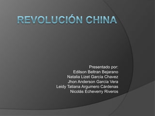 Revolución china | PPT