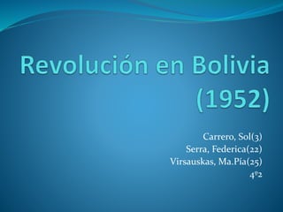 Carrero, Sol(3)
Serra, Federica(22)
Virsauskas, Ma.Pía(25)
4º2
 