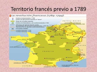 Territorio francés previo a 1789 
 