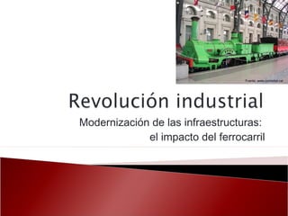 Modernización de las infraestructuras:
el impacto del ferrocarril
Fuente: www.curiositat.cat
 
