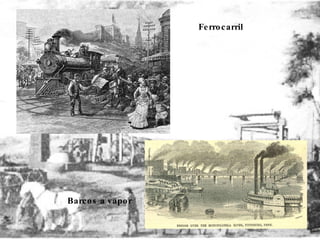 Ferrocarril Barcos a vapor 