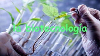 la biotecnología
 
