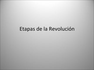 Etapas de la Revolución

 
