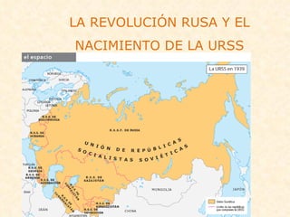 LA REVOLUCIÓN RUSA Y EL NACIMIENTO DE LA URSS 