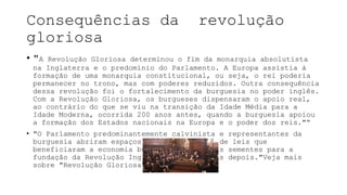 Revoluções na inglaterra. puritana e gloriosa | PPT