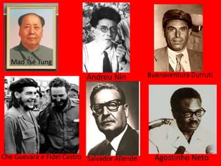 		Atualmente, segundo o relatório anual da revista de negócios Forbes, há 1210 indivíduos – e em muitos casos clãs familiares – com um valor líquido de um bilhão de dólares (ou mais). O seu patrimônio líquido total é de 4,5 trilhões de dólares, maior do que o valor total de 4 bilhões de pessoas em todo o mundo. A atual concentração de riqueza ultrapassa qualquer período anterior da história;Lideranças das revoluções estudadasLuiz Carlos PrestesKarl LiebknechtOlga Benário