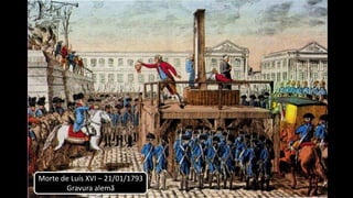 Morte de Luís XVI – 21/01/1793
Gravura alemã
 