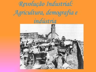 Revolução Industrial: Agricultura, demografia e indústria   