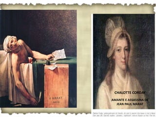 CHALOTTE CORDAY
AMANTE E ASSASSINA DE
  JEAN PAUL MARAT
 