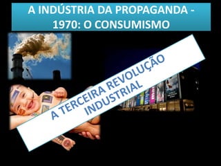 A INDÚSTRIA DA PROPAGANDA - 
1970: O CONSUMISMO 
