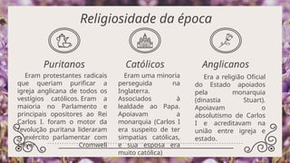 Revolução Inglesa cap 02. REVOLUÇÃO PURITANA E GLORIOSA | PPTX