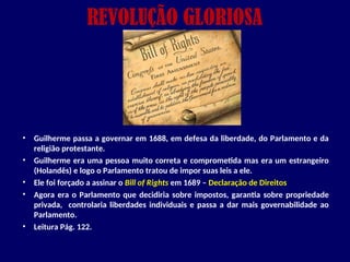 REVOLUÇÃO PURITANA E GLORIOSA SÉCULO XVII.ppt