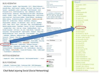 Apabiladisederhanakandengandiurutkanperkembanganteknologi, makadidapatkan 3 Era:Era Mailing List. (Web1.0)Era Web (Web 1.0-Web 2.0)Era Blog (Weblog/ Web 2.0).Era Micro Blog (Web 2.0).