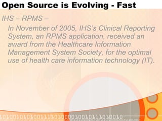 Ihs Rpms The Open Source Revolution | PPT