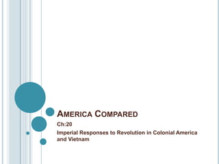 America Compared Ch:20 Imperial Responses to Revolution in Colonial America and Vietnam 