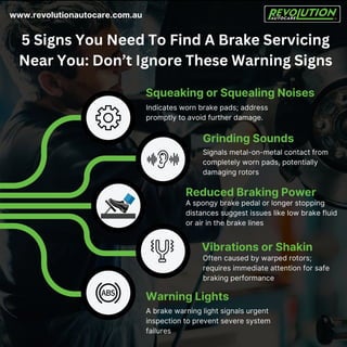 5 Signs You Need To Find A Brake Servicing Near You: Don’t Ignore These