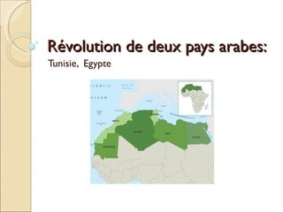 Révolution de deux pays arabes: Tunisie,  Egypte 