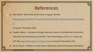 Revolution and Class Struggle_ Marxism in ‘The Wretched of the Earth’.pptx