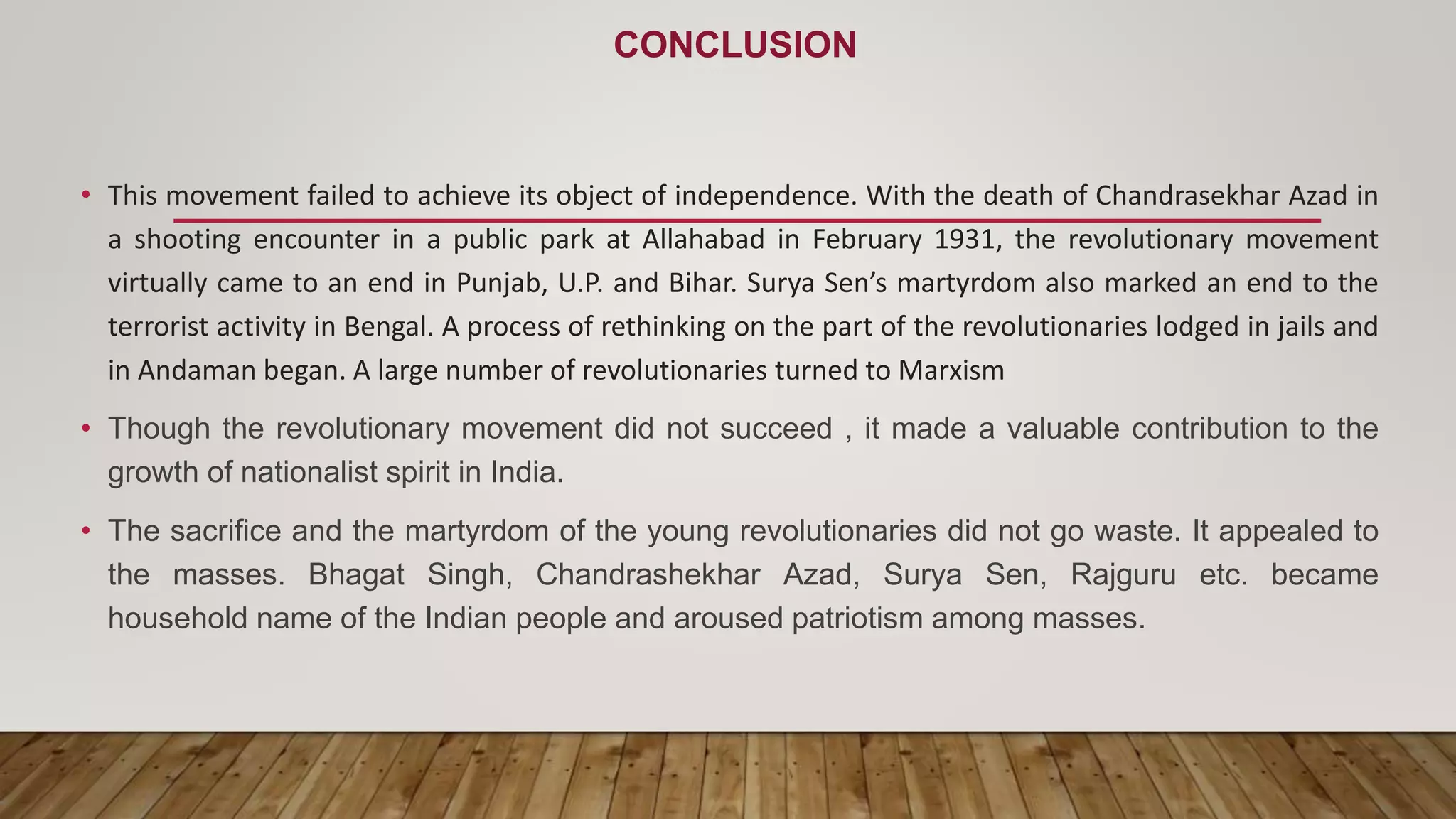 Revolutionary Nationalism in India