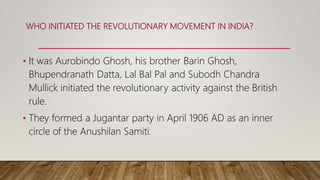 Revolutionary Nationalism in India