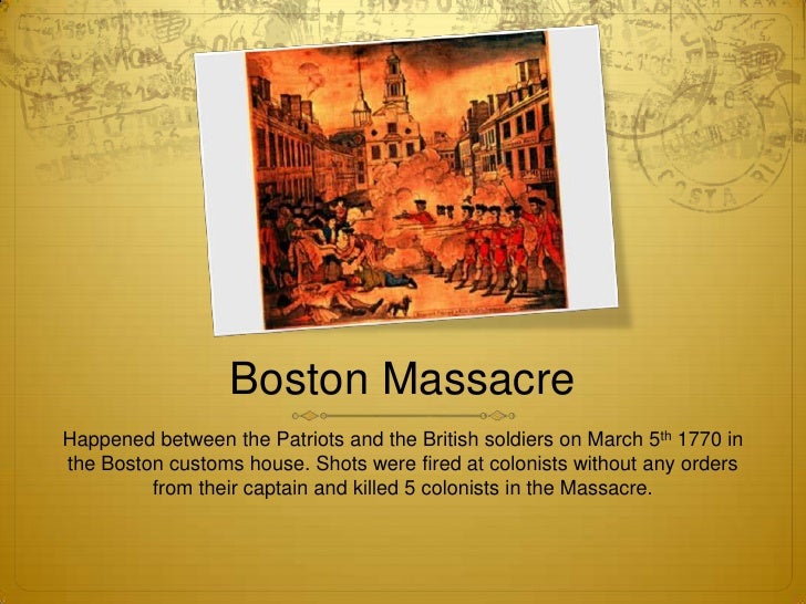 Revolutionary War Timeline