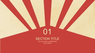 01
SECTION TITLE
You can enter a subtitle here
if you need it
 