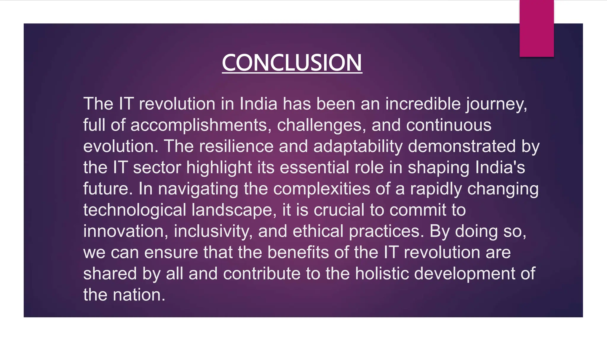 REVOLUTION IN INFORMATION TECHNOLOGY IN INDIA | PPTX