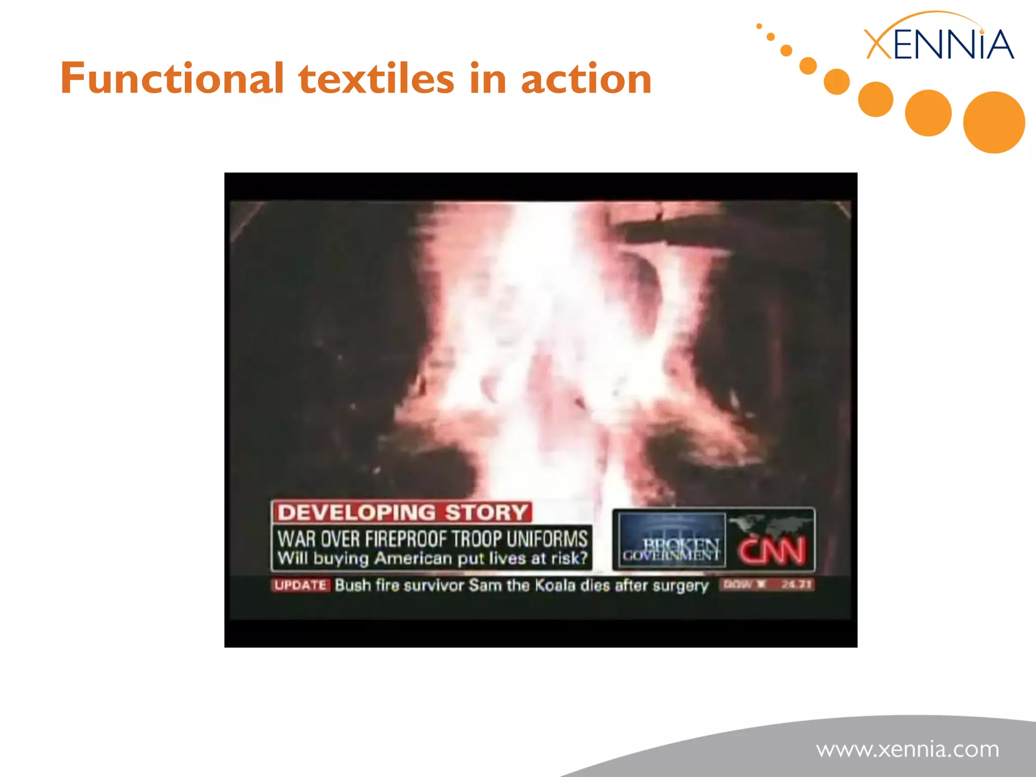 Functional textiles in action
 