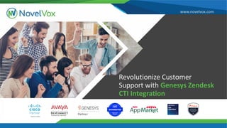 www.novelvox.com
Revolutionize Customer
Support with Genesys Zendesk
CTI Integration
 