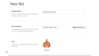Example Usage of ChatOps
• Incident Resolution
• Automating Routine Tasks (Anything!)
• Multiple Team collaboration
• Onboarding new employees
• Create new Virtual Machine with command
• Notifications
• Combining all tools used into your collaboration tool
 