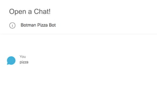 “We spin up new VM with
simple Bot commads”
- @snair123
 