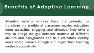 Revolutionizing Education with Adaptive Learning Services | PDF