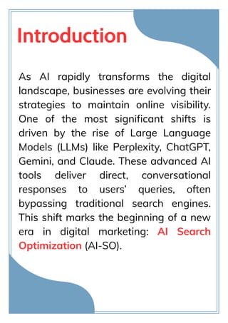 Revolutionizing SEO How LLMs Are Redefining Search Optimization | PDF