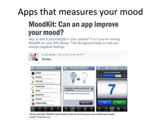 Apps that measures your mood
 