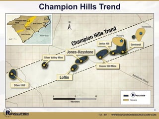 Jones-Keystone & Loflin




                          JK11-17: 104.0m avg 1.27 g/t Au
                           Including 40.0m avg 2.33 g/t Au

            LF10-17: 70.0m avg 1.10 g/t Au
            LF10-18: 30.0m avg 2.59 g/t Au




                                                             11
 