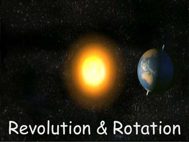 rotation vs revolution