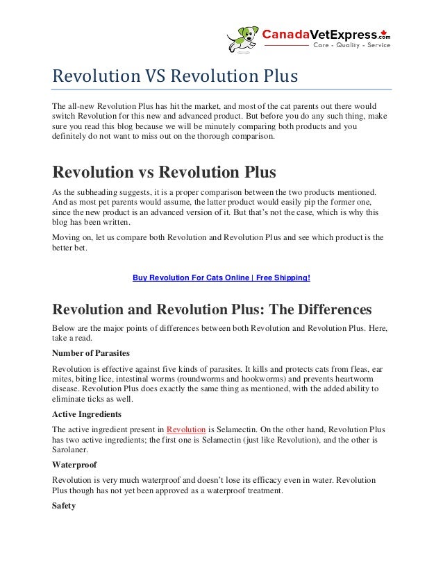 revolution plus ingredients