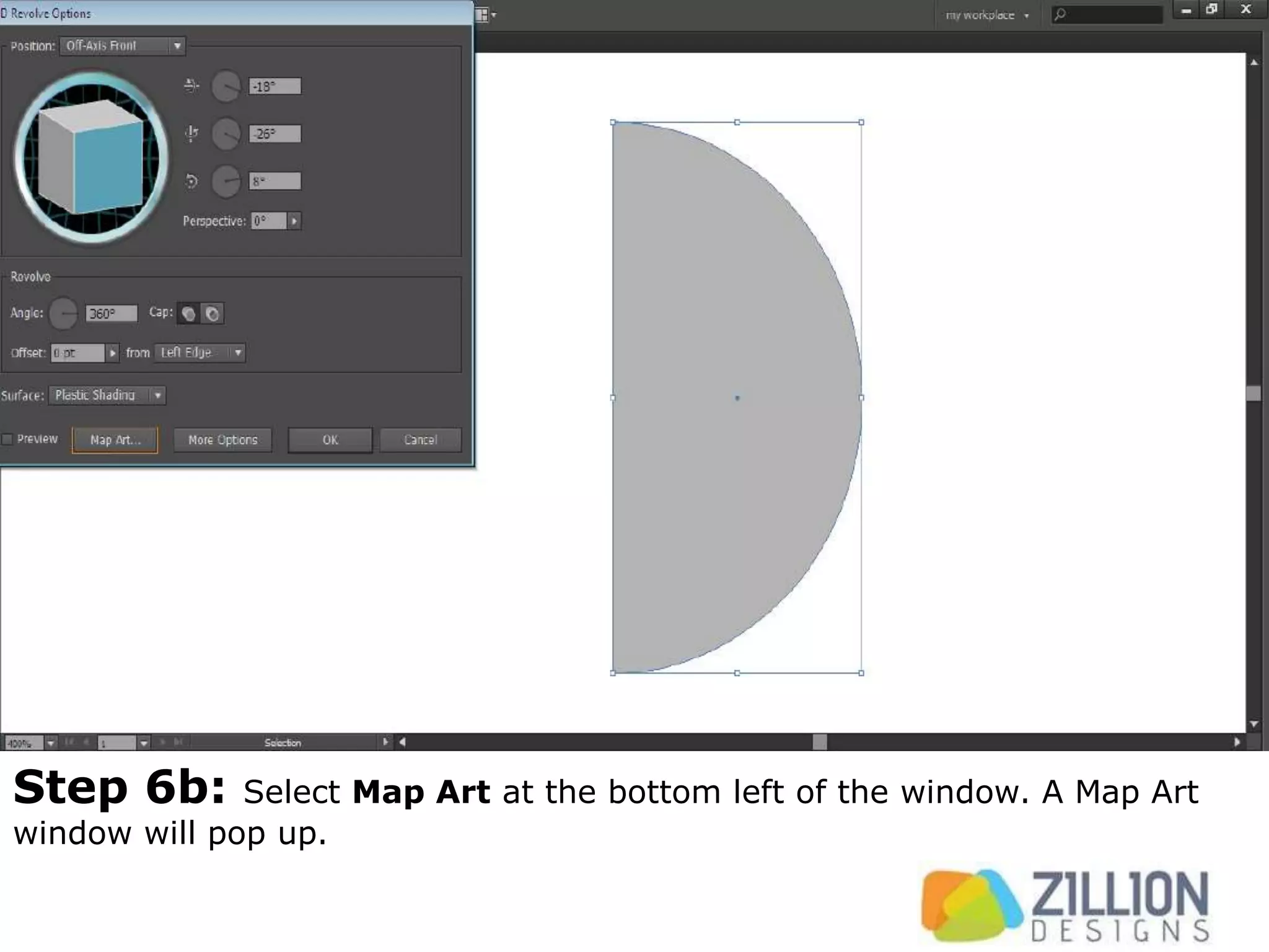 Step 6b: Select Map Art at the bottom left of the window. A Map Art
window will pop up.
 