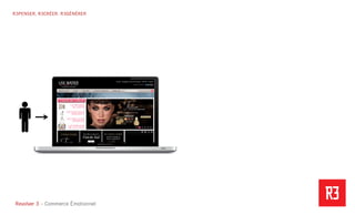 Revolver 3 - Creative.Interactive.Revolver 3 – Commerce Émotionnel
R3PENSER. R3CRÉER. R3GÉNÉRER
 