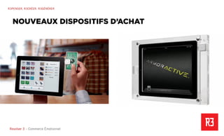Revolver 3 - Creative.Interactive.Revolver 3 – Commerce Émotionnel
R3PENSER. R3CRÉER. R3GÉNÉRER
NOUVEAUX DISPOSITIFS D’ACHAT
 