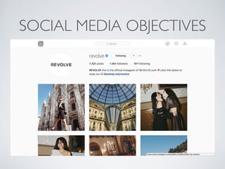 SOCIAL MEDIA OBJECTIVES
 