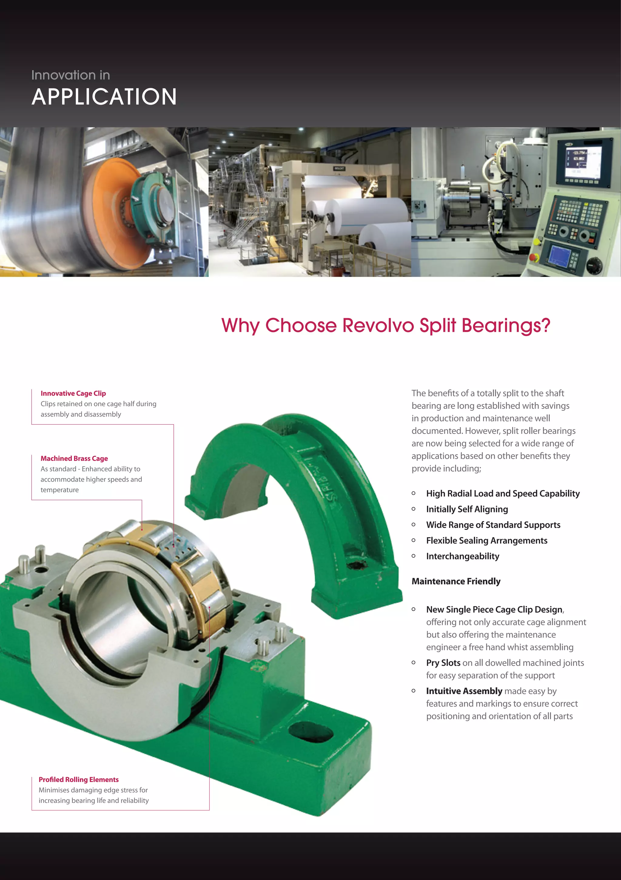 Revolvo Split Roller Bearings PDF