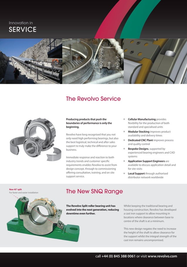 Revolvo Split Roller Bearings PDF