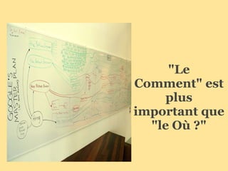 "Le Comment" est plus important que "le Où ?" 