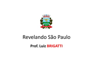 Revelando São Paulo
Prof. Luiz BRIGATTI

 