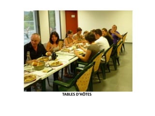 TABLES D‘HÔTES
 