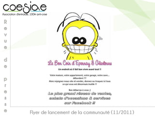 Flyer de lancement de la communauté (11/2011)
 