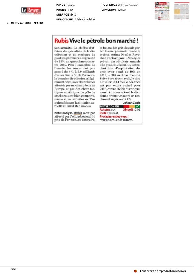 Revue de presse